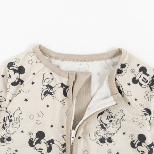 Black Friday Cartoon Mouse Star Print Bamboo Viscose Zippy