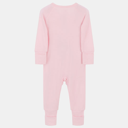 Light Pink Bamboo Viscose Zippy Romper