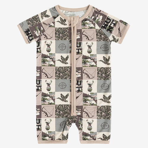 Cartoon Graphic Baby's High-end Bamboo Shorty Zippy 0-24M