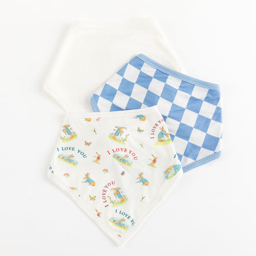 3 Pack Plaid&Bunny Baby Bib