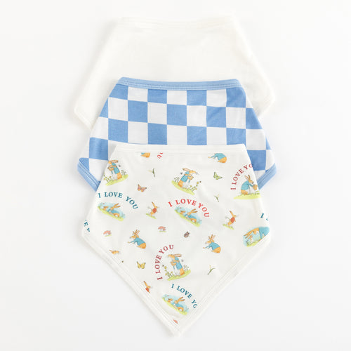 3 Pack Plaid&Bunny Baby Bib