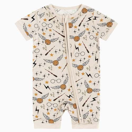 Magic-themed Shorty Bamboo Viscose Zippy Romper