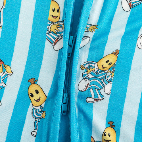 PREORDER FancyPrince Striped Banana Baby Bamboo Zipper Romper Pajamas