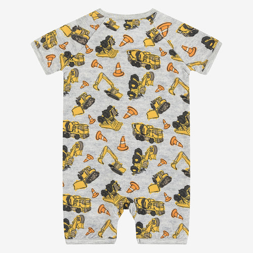 Excavator Bamboo Short Bamboo Zippy Baby Romper