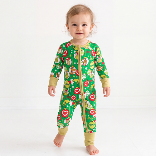 Christmas Sale Green Guy Heart Bamboo Red Zippy