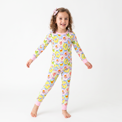 Pastel Country Coop Kids Bamboo Two-Piece Pajama Set