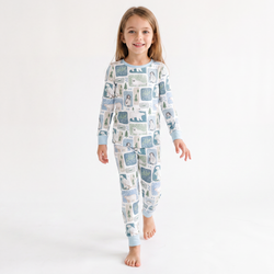 Winter Wonderland Friends Kids Bamboo Two-Piece Pajama Set