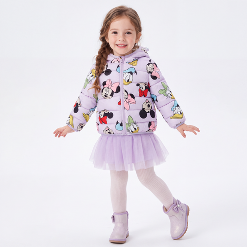 Light Purple Bow Mouse Baby Bear Jacket Coat