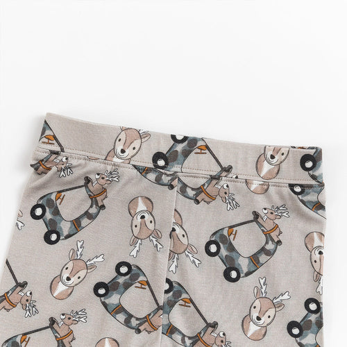 Deer Car Bamboo Long Sleeve Pajama Set