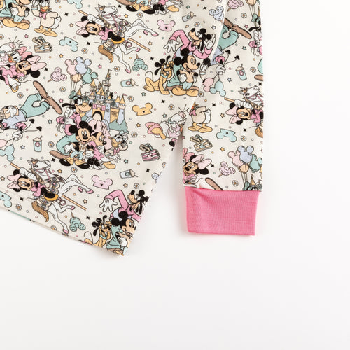 Mouse Friends Pink Bamboo Long Sleeve Pajama Set