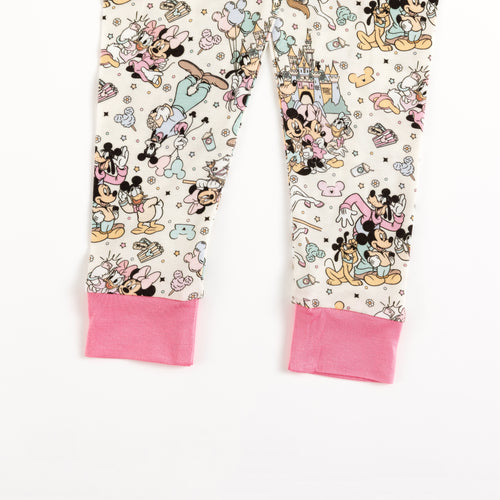 Mouse Friends Pink Bamboo Long Sleeve Pajama Set