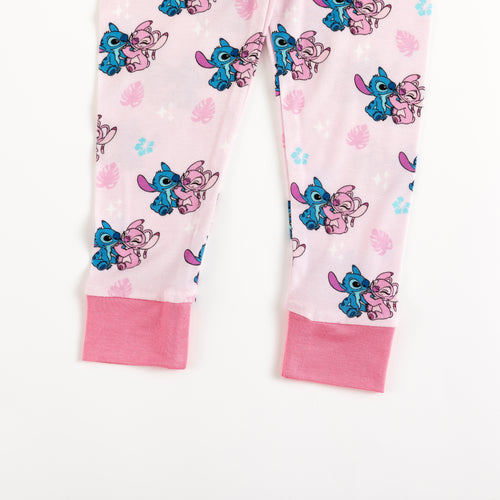 Blue Pink Baby Kids Bamboo Two-Piece Pajama Set Sale price