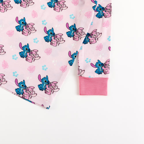 Blue Pink Baby Kids Bamboo Two-Piece Pajama Set Sale price