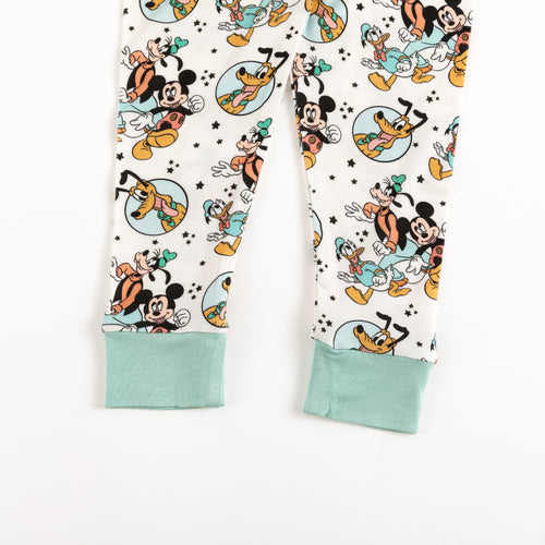 Mouse Dog Duck Kids Bamboo Two-Piece Pajama Set