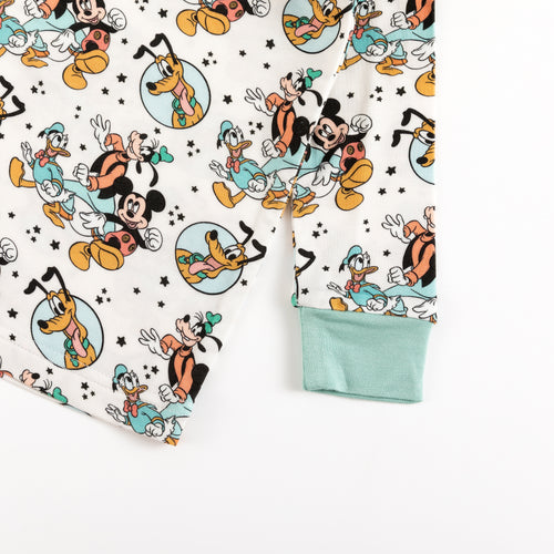 Mouse Dog Duck Kids Bamboo Two-Piece Pajama Set