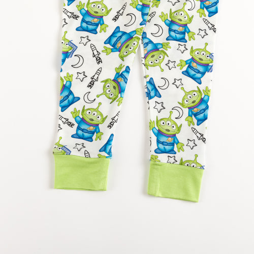 Green Monster Kids Bamboo Two-Piece Pajama Set