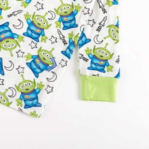 Green Monster Kids Bamboo Two-Piece Pajama Set