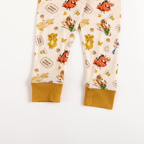 King Lion Friends Kids Bamboo Two-Piece Pajama Set