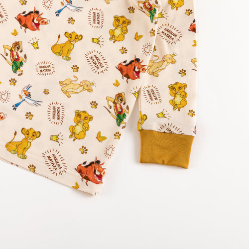 King Lion Friends Kids Bamboo Two-Piece Pajama Set