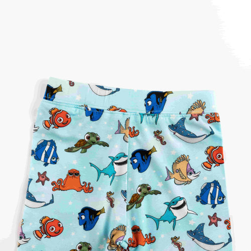 Marine Life Fish Turtle Kids Bamboo Two-Piece Pajama Set