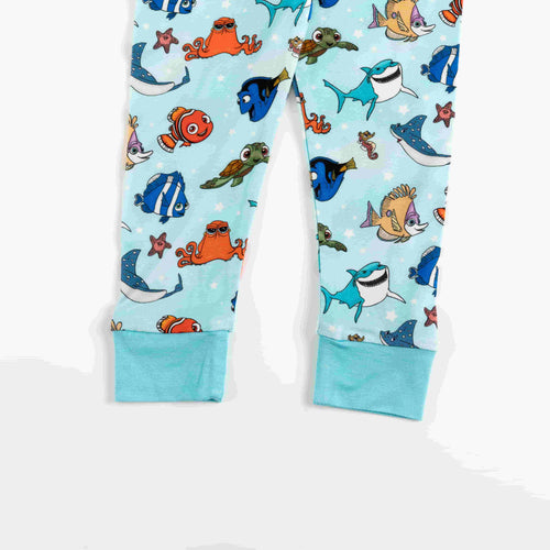 Marine Life Fish Turtle Kids Bamboo Two-Piece Pajama Set