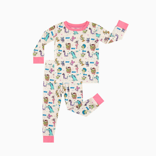 Monster Pentagram Kids Bamboo Two-Piece Pajama Set