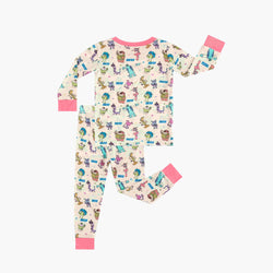 Monster Pentagram Kids Bamboo Two-Piece Pajama Set