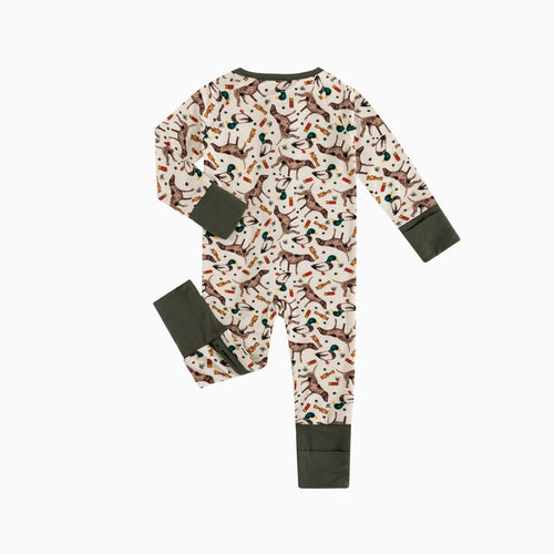 Hound Duck Bamboo Zipper Romper Pajamas