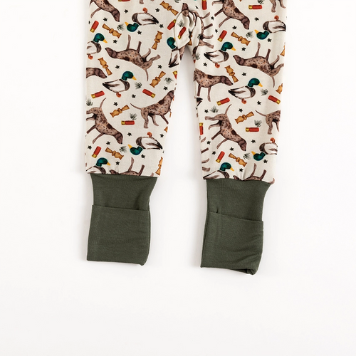 Hound Duck Bamboo Zipper Romper Pajamas