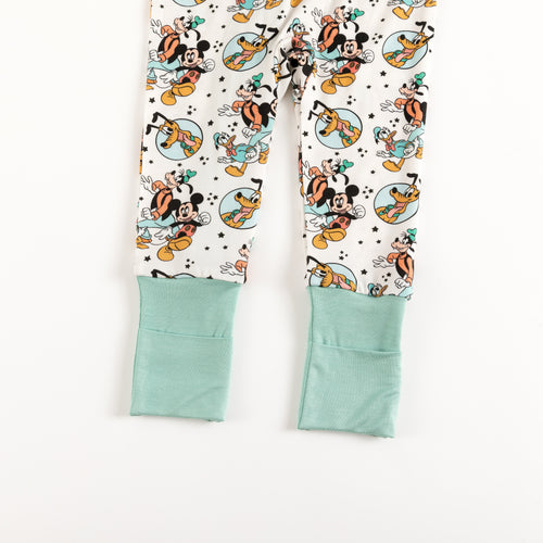 Mouse Dog Duck Baby Bamboo Zipper Romper Pajamas