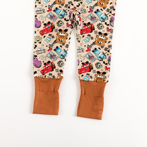 Car Club Bamboo Zipper Romper Pajamas