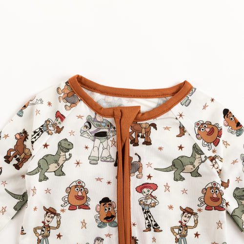 Toy Club Bamboo Zipper Romper Pajamas