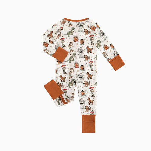 Toy Club Bamboo Zipper Romper Pajamas