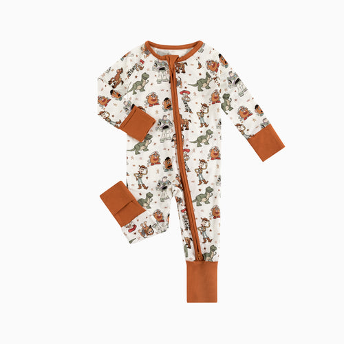 Toy Club Bamboo Zipper Romper Pajamas