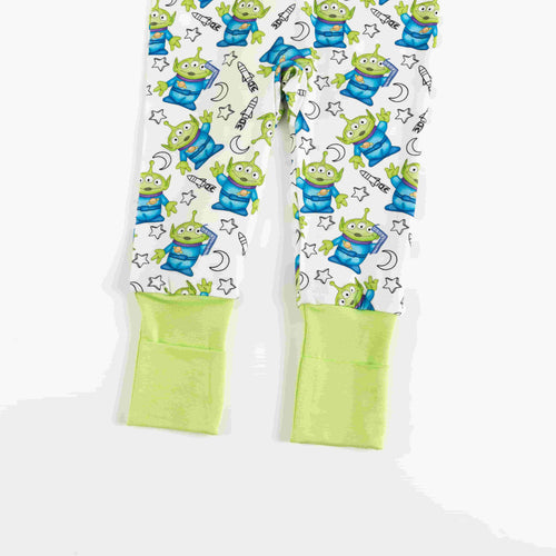 Green Monster Bamboo Zipper Romper Pajamas
