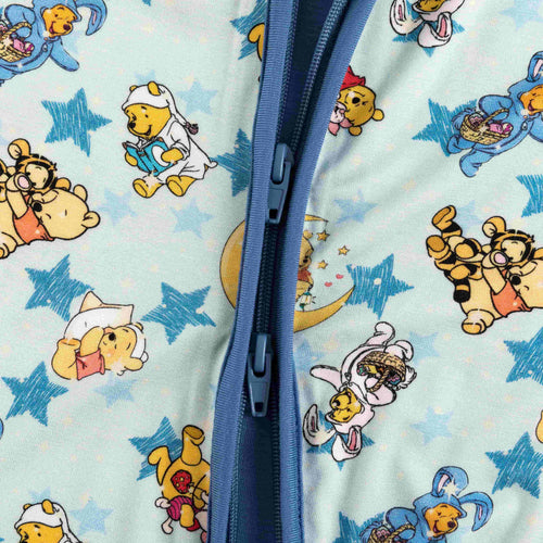Little Bear Pentagram Bamboo Zipper Romper Pajamas