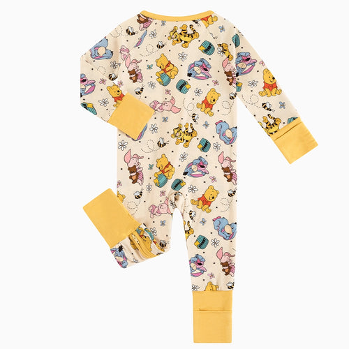 Little Bear Bee Pig Bamboo Zipper Romper Pajamas