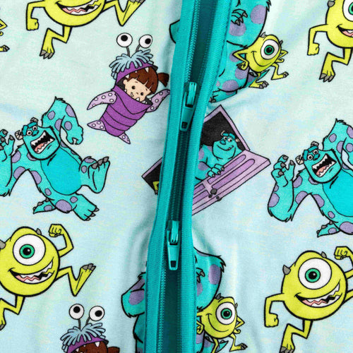 Monster Bamboo Zipper Romper Pajamas
