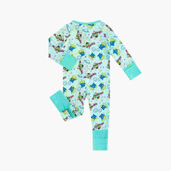 Toy Club Planet Bamboo Zipper Romper Pajamas
