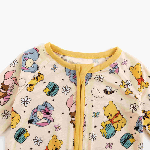 Little Bear Bee Pig BBamboo Zipper Romper Pajamas