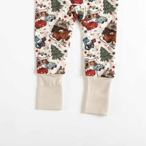 Race Car Friends Bamboo Zipper Romper Pajamas