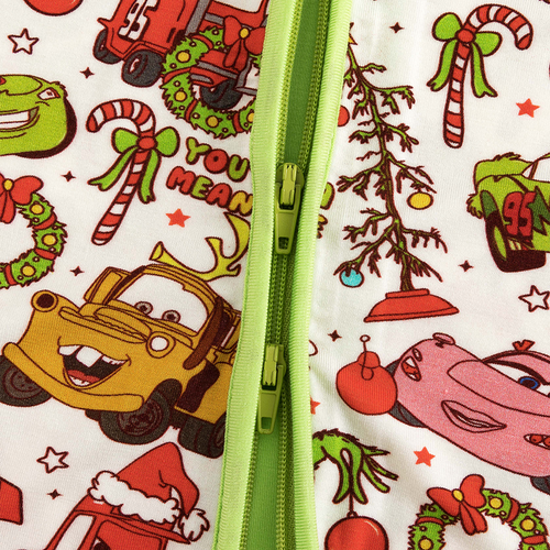 Christmas Toy Pals Baby Bamboo Zipper Pajama Romper