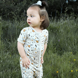 Magic-themed Shorty Bamboo Viscose Zippy Romper