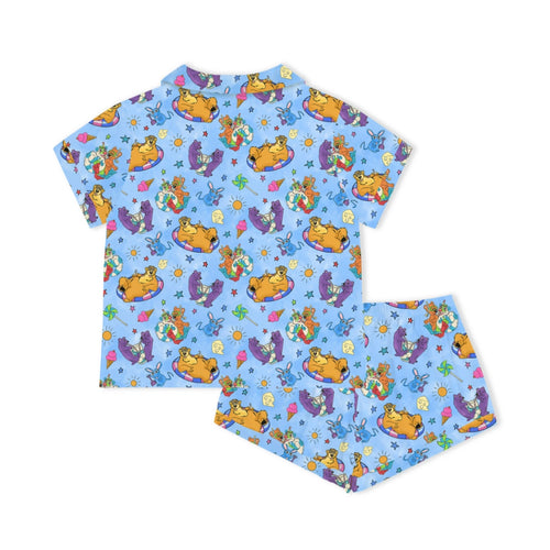 Bear Summer Beach Bamboo Family Matching Pajamas