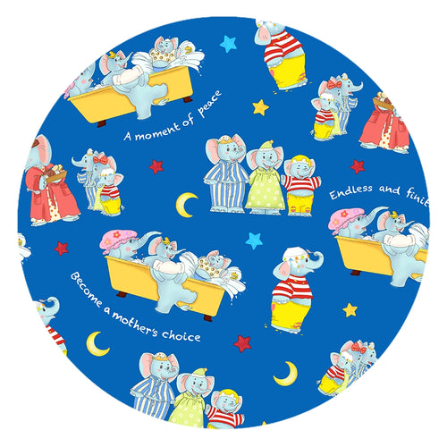 Father's & Mother's Day Elephant Family Bamboo Fitted Crib Sheet