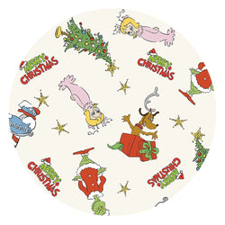 Christmas Green Face And Girl Bamboo Family Matching Pajamas