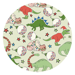 Christmas Cartoon Dinosaur Bamboo Family Matching Pajamas