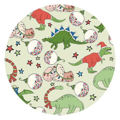 Christmas Cartoon Dinosaur Bamboo Family Matching Pajamas
