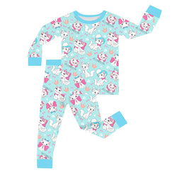 FancyPrince Crown Bow Cat Kid Bamboo Two-Piece Pajama Set