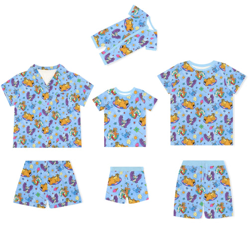 Bear Summer Beach Bamboo Family Matching Pajamas